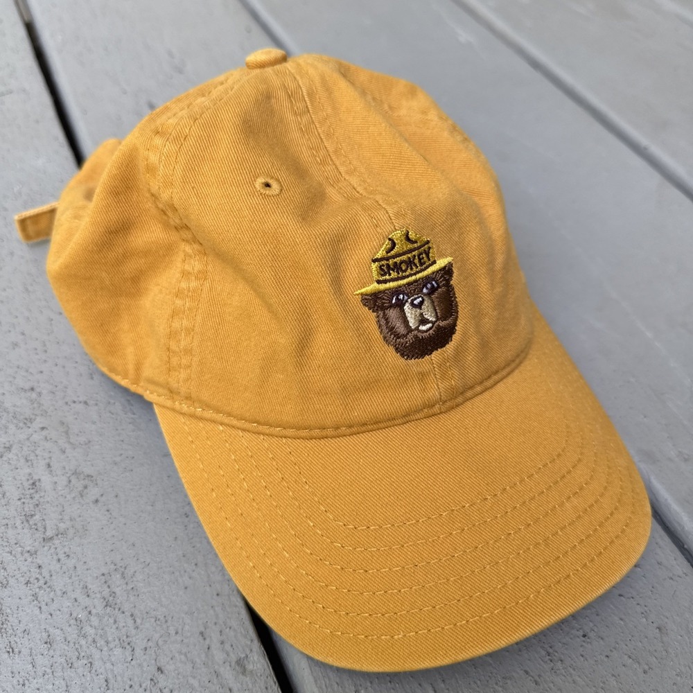 Smokey the Bear - Hat Cap Mad Engine Limited Edition - Gold Adjustable